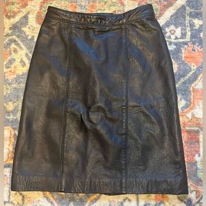 Black Leather Pencil Skirt 🖤